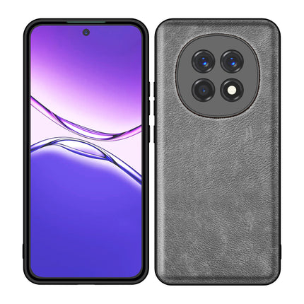 Kapa Tux Leather Back Cover for Oppo F29 5G | Slim Shockproof Camera Protection Bumper Case (Grey) - Mobizang