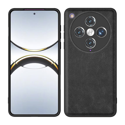 Kapa Tux Leather Back Cover for Oppo Find X8 Pro | Slim Shockproof Camera Protection Bumper Case (Black)