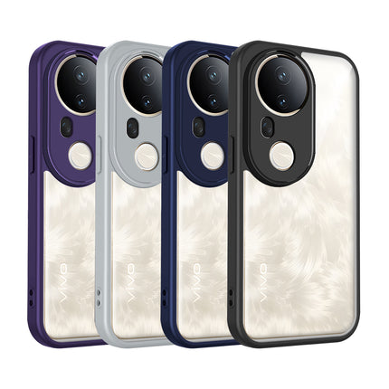 Kapa Hawkeye Clear Slim Tough Back Cover for Vivo T4 Ultra 5G | Camera Lens Protector Anti Yellow Shockproof Clear Hybrid Case Cover (Black)