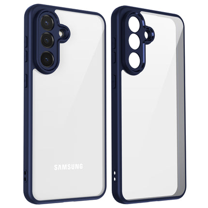 Kapa Hawkeye Clear Slim Tough Back Cover for Samsung Galaxy M56 | Camera Lens Protector Anti Yellow Shockproof Clear Hybrid Case Cover (Blue) - Mobizang