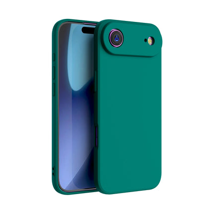 Kapa Matte Protective Lens Flexible Back Cover for Apple iPhone 17 Air | Slim Silicone with Soft Lining Shockproof Full Body Bumper Case (Green)