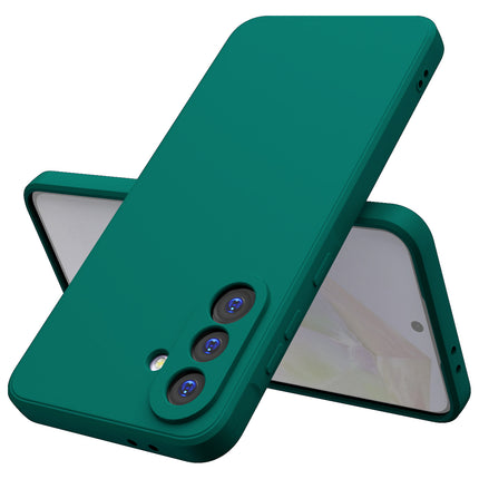 Kapa Matte Protective Lens Flexible Back Cover for Samsung Galaxy A36 | Slim Silicone with Soft Lining Shockproof Full Body Bumper Case (Green)