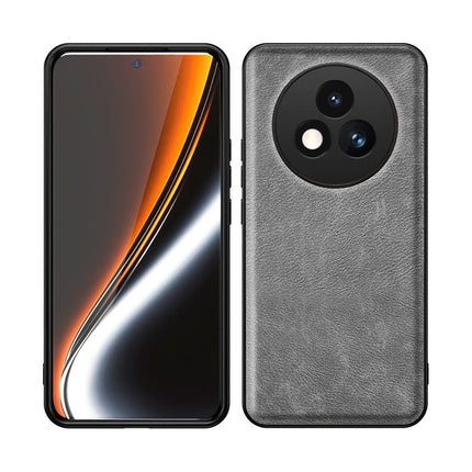 Kapa Tux Leather Back Cover for Realme P3 PRO 5G | Slim Shockproof Camera Protection Bumper Case (Grey)