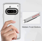 Kapa Warrior Acrylic Clear Back Cover For Nothing Phone 3A 5G | Slim Shockproof [Military Grade Protection] Hybrid Bumper Case (Clear Sides)