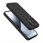 Kapa Soft Full Fabric Protective Back Case Cover for Xiaomi 15 5G | Shockproof Slim Hard Anti Slip Back Case (Black)