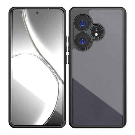 Kapa Hawkeye Clear Back Cover for Realme GT 6 / GT 6T | Camera Lens Protector Shockproof Slim Clear Case Cover (Black)