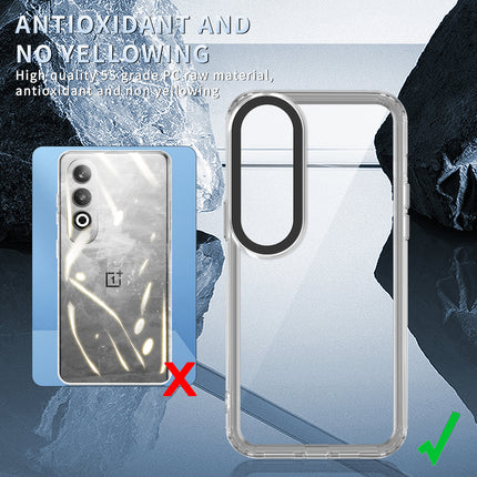 Kapa Warrior Acrylic Clear Back Cover For OnePlus Nord CE4 | Slim Shockproof [Military Grade Protection] Hybrid Bumper Case (Clear Sides)