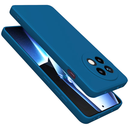 Kapa Matte Protective Lens Flexible Back Cover for OnePlus 13R | Slim Silicone with Soft Lining Shockproof Full Body Bumper Case (Blue)
