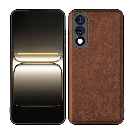 Kapa Tux Leather Back Cover for OnePlus Nord 5 | Slim Shockproof Camera Protection Bumper Case (Brown)