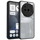 Kapa Hawkeye Clear Back Cover for Nothing Phone 3A Pro | Camera Lens Protector Shockproof Slim Clear Case Cover (Black Sides) - Mobizang