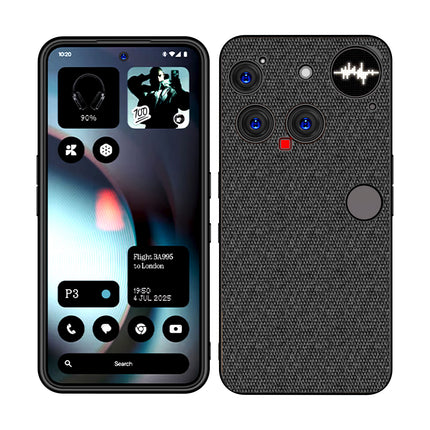Kapa Soft Full Fabric Protective Back Case Cover for Nothing Phone 3 5G | Shockproof Slim Hard Anti Slip Back Case (Black)