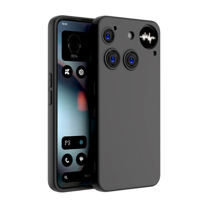 Kapa Matte Protective Lens Flexible Back Cover for Nothing Phone 3 5G | Slim Silicone with Soft Lining Shockproof Full Body Bumper Case (Black)