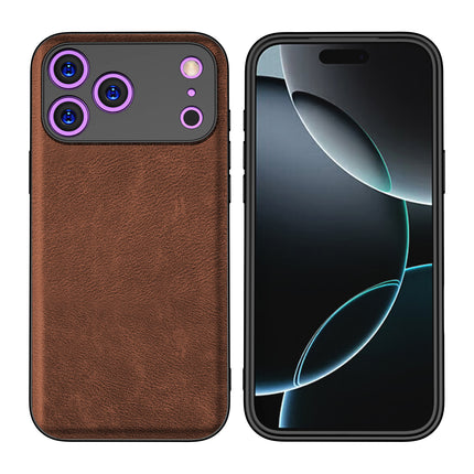 Kapa Tux Leather Back Cover for Apple iPhone 17 Pro | Slim Shockproof Camera Protection Bumper Case (Brown)