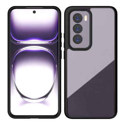 Kapa Hawkeye Clear Back Cover for Oppo Reno 12 (5G) | Camera Lens Protector Shockproof Slim Clear Case Cover (Black)