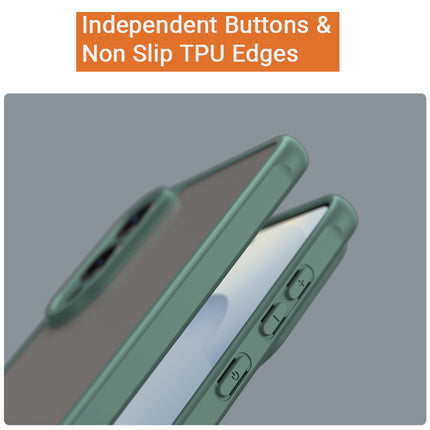 Kapa Shield Frosted Acrylic Back Cover for Samsung Galaxy S25 Edge| Hard Slim Inbuilt Camera Lens Cover Protection Shock Proof Bumper Case (Green)