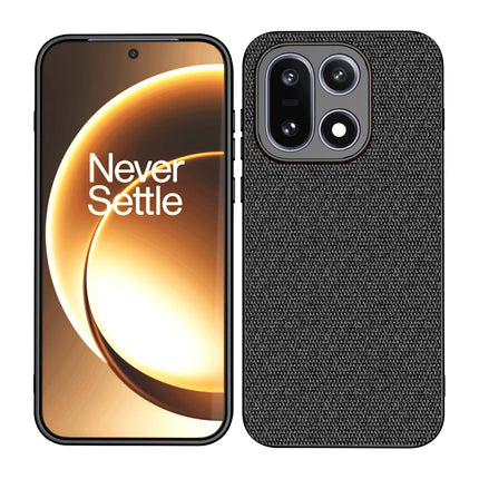Kapa Soft Full Fabric Protective Back Case Cover for OnePlus 15 | Shockproof Slim Hard Anti Slip Back Case (Black)