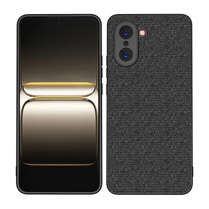 Kapa Soft Full Fabric Protective Back Case Cover for OnePlus Nord CE 5 | Shockproof Slim Hard Anti Slip Back Case (Black) - Mobizang