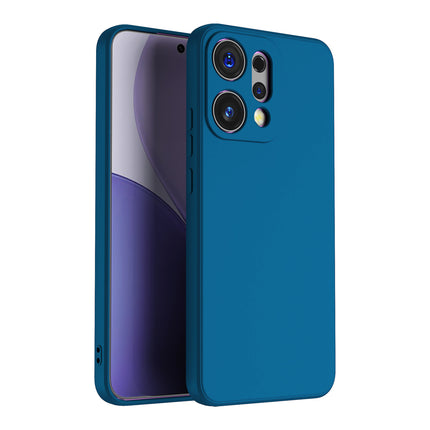 Kapa Matte Protective Lens Flexible Back Cover for Oppo Reno 14 Pro 5G | Slim Silicone with Soft Lining Shockproof Full Body Bumper Case (Blue)