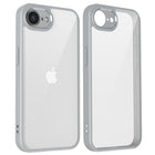Kapa Hawkeye Clear Back Cover for Apple iPhone 16E | Camera Lens Protector Shockproof Slim Clear Case Cover (Grey Sides)