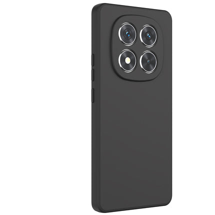 Kapa Matte Protective Lens Flexible Back Cover for Redmi Note 14 Pro (5G) | Slim Silicone with Soft Lining Shockproof Full Body Bumper Case (Black)