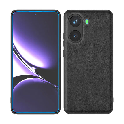 Kapa Tux Leather Back Cover for Poco X7 Pro 5G | Slim Shockproof Camera Protection Bumper Case (Black)