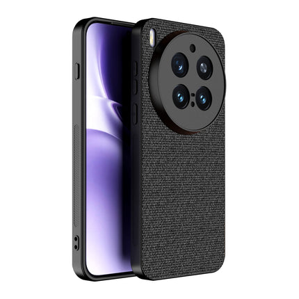 Kapa Soft Full Fabric Protective Back Case Cover for Vivo X300 Pro 5G | Shockproof Slim Hard Anti Slip Back Case (Black)