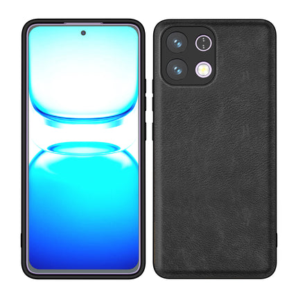 Kapa Tux Leather Back Cover for Oppo K13 5G | Slim Shockproof Camera Protection Bumper Case (Black)
