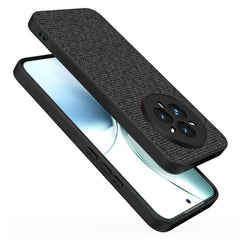 Kapa Soft Full Fabric Protective Back Case Cover for Realme 14 Pro+ (Plus) 5G | Shockproof Slim Hard Anti Slip Back Case (Black) - Mobizang