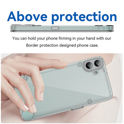 Kapa Unicorn Acrylic Clear Back Cover For Nothing CMF Phone 1 | Slim Shockproof [Military Grade Protection] Hybrid Bumper Case (Clear Sides)
