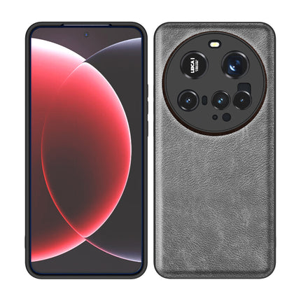 Kapa Tux Leather Back Cover for Xiaomi 15 Ultra | Slim Shockproof Camera Protection Bumper Case (Grey)