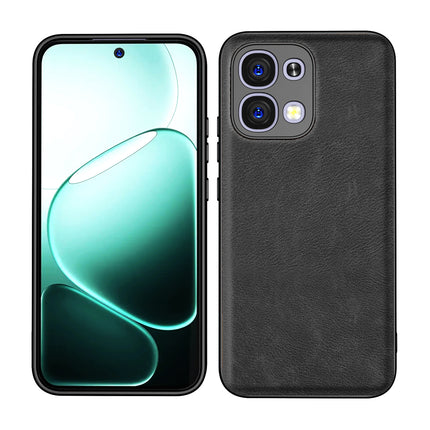 Kapa Tux Leather Back Cover for Oppo F31 5G | Slim Shockproof Camera Protection Bumper Case (Black)