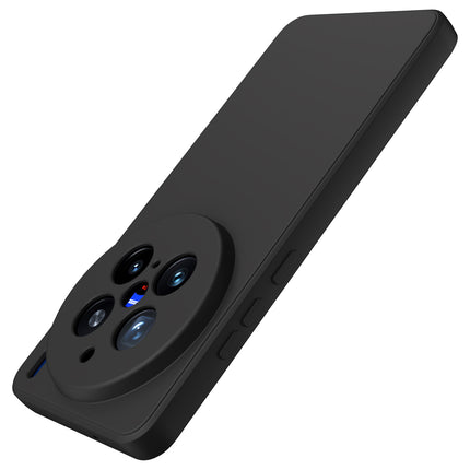 Kapa Matte Protective Lens Flexible Back Cover for Vivo X200 Pro (5G) | Slim Silicone with Soft Lining Shockproof Full Body Bumper Case (Black)