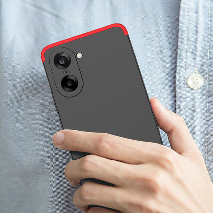 Kapa Double Dip Full 360 Protection Back Case Cover for OnePlus Nord CE 5 (Red,Black)