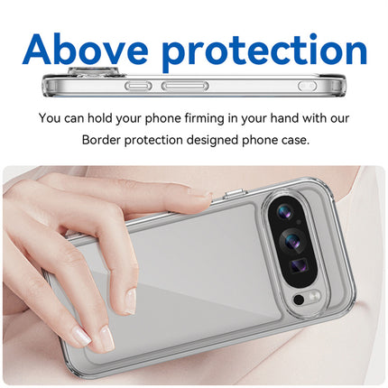 Kapa Unicorn Acrylic Clear Back Cover For Pixel 9 PRO | Slim Shockproof [Military Grade Protection] Hybrid Bumper Case (Clear Sides)