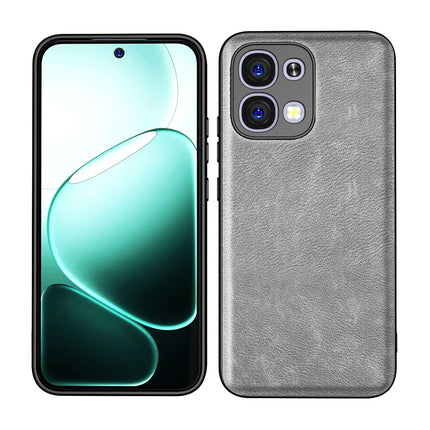 Kapa Tux Leather Back Cover for Oppo F31 5G | Slim Shockproof Camera Protection Bumper Case (Grey) - Mobizang