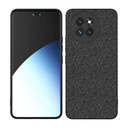Kapa Soft Full Fabric Protective Back Case Cover for Xiaomi 14 Civi | Shockproof Slim Hard Anti Slip Back Case (Black)
