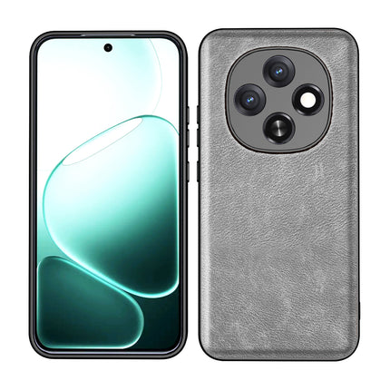 Kapa Tux Leather Back Cover for Oppo F31 Pro 5G | Slim Shockproof Camera Protection Bumper Case (Grey)