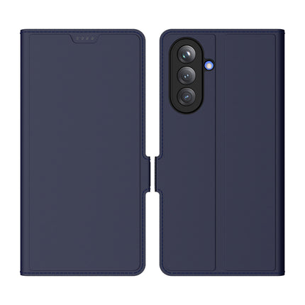 Kapa Noble Slim Magnetic Leather Flip Case Cover for Samsung Galaxy A16 | Card Holder Stand Flip Wallet Case (Blue)