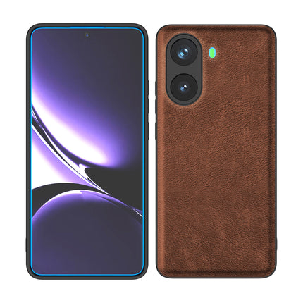 Kapa Tux Leather Back Cover for Poco X7 Pro 5G | Slim Shockproof Camera Protection Bumper Case (Brown)