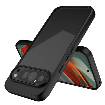 Kapa Hawkeye Clear Back Cover for Google Pixel 9 / Pixel 9 PRO | Camera Lens Protector Shockproof Slim Clear Case Cover (Black)