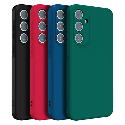 Kapa Matte Protective Lens Flexible Back Cover for Samsung Galaxy A35 (5G) | Slim Silicone with Soft Lining Shockproof Full Body Bumper Case (Black)