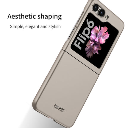 Kapa Ultra Thin Back Case for Samsung Galaxy Flip6 / Z Flip 6 | Full Body Protection Hard Back Cover (Titanium)