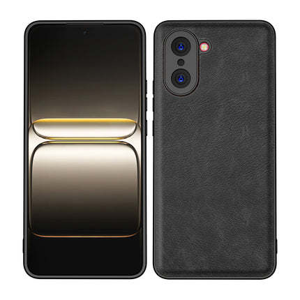 Kapa Tux Leather Back Cover for OnePlus Nord CE 5 | Slim Shockproof Camera Protection Bumper Case (Black)