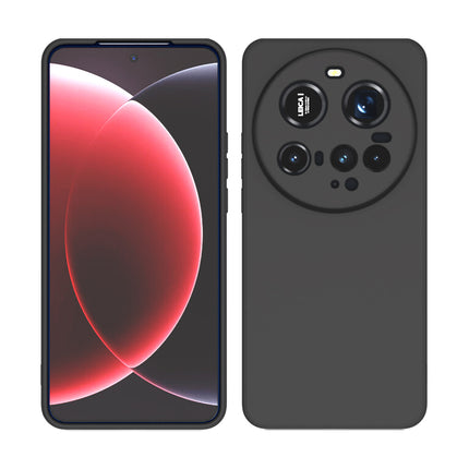 Kapa Matte Protective Lens Flexible Back Cover for Xiaomi 15 Ultra | Slim Silicone with Soft Lining Shockproof Full Body Bumper Case (Black)