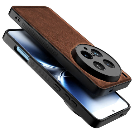Kapa Tux Leather Back Cover for Vivo X200 Ultra | Slim Shockproof Camera Protection Bumper Case (Brown)