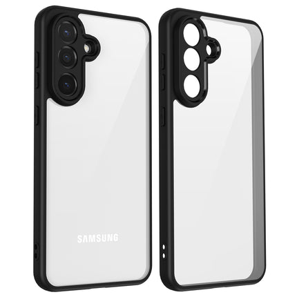 Kapa Hawkeye Clear Slim Tough Back Cover for Samsung Galaxy M56 | Camera Lens Protector Anti Yellow Shockproof Clear Hybrid Case Cover (Black) - Mobizang