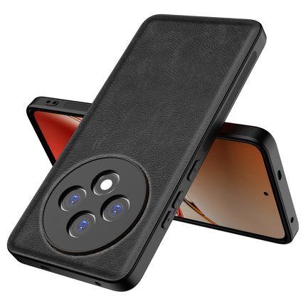 Kapa Tux Leather Back Cover for Oppo F27 (5G) | Slim Shockproof Camera Protection Bumper Case (Black)