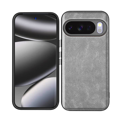 Kapa Tux Leather Back Cover for Google Pixel 10 PRO | Slim Shockproof Camera Protection Bumper Case (Grey)