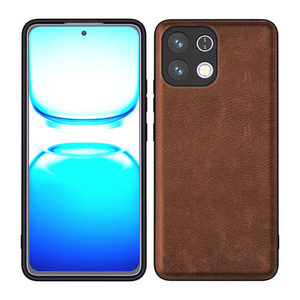 Kapa Tux Leather Back Cover for Oppo K13 5G | Slim Shockproof Camera Protection Bumper Case (Brown)