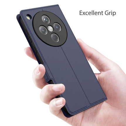 Kapa Noble Slim Magnetic Leather Flip Case Cover for Oppo Find X8 | Card Holder Stand Flip Wallet Case (Blue) - Mobizang